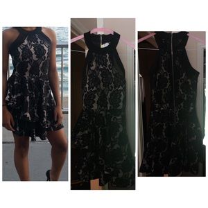 black lace dress, WORN ONCE